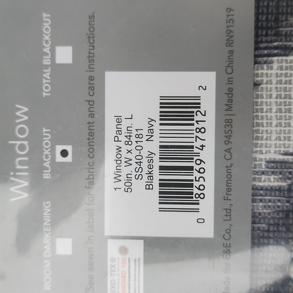 Sunsmart Blackout Window Panels (2) 50"W x 84"L - Picture 8 of 8